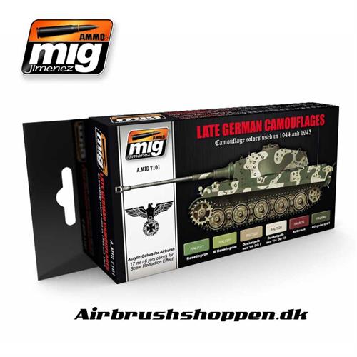A.MIG 7101 Late War German Set 6x17 ml